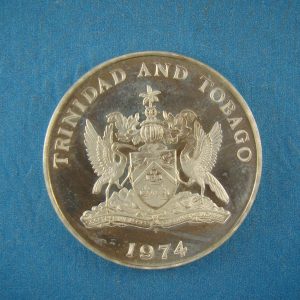 TRINIDAD and TOBAGO, $5, 1974, AR PROOF * - Image 2
