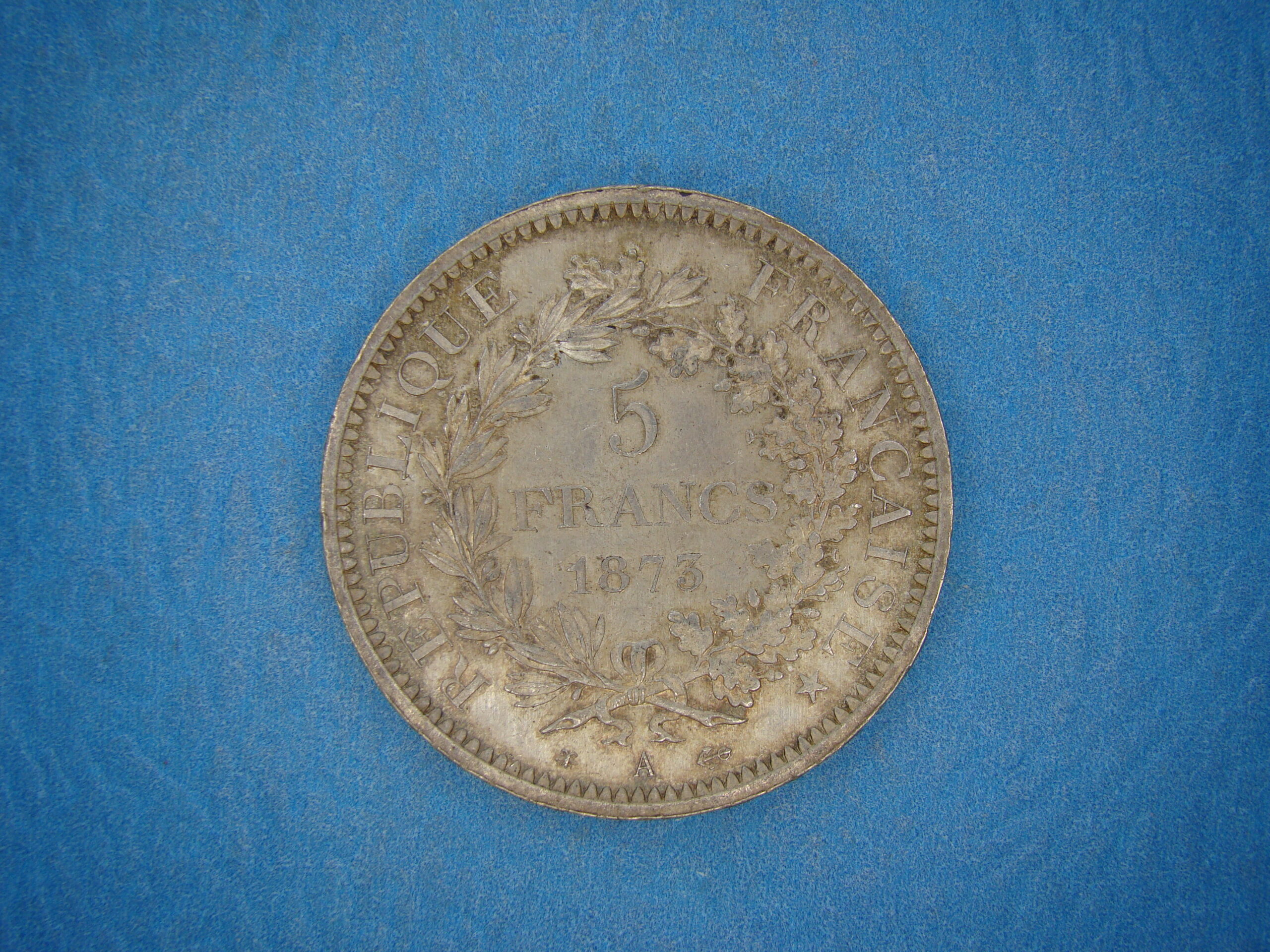 FRANCE, 5 FRANCS, 1873A * - Image 2