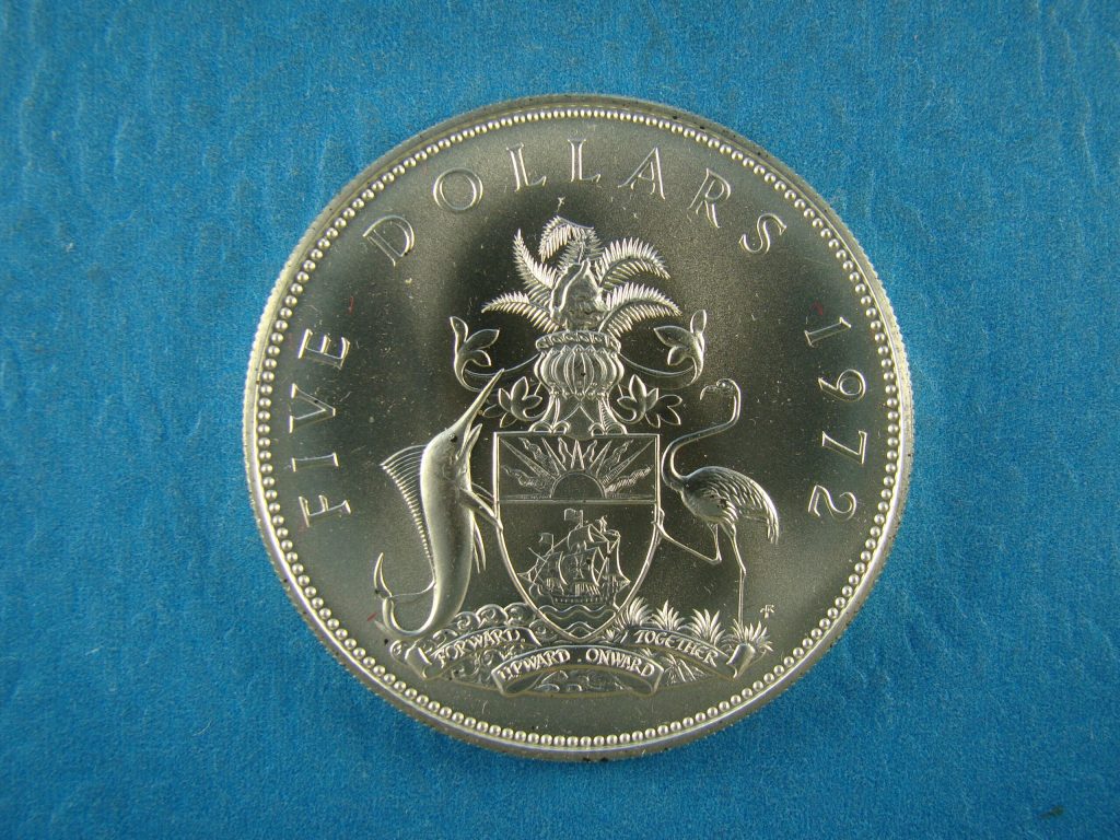 BAHAMAS, $5, 1972 *