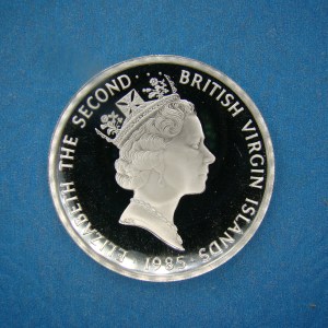 BRITISH VIRGIN IS. $20, 1985, Proof Treasures of the Carribean Set * - Image 1