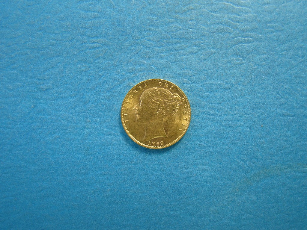 Victoria, 1869, Sovereign, Ex. Bentley Collection