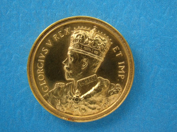 GEORGE V, AU34, 1919, UNIQUE? MEDAL IN GOLD