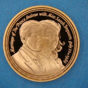 PRINCE ANDREW MARRIAGE, 1986, AU58, VERY RARE, #1 of SIXTY STRUCK - Image 1