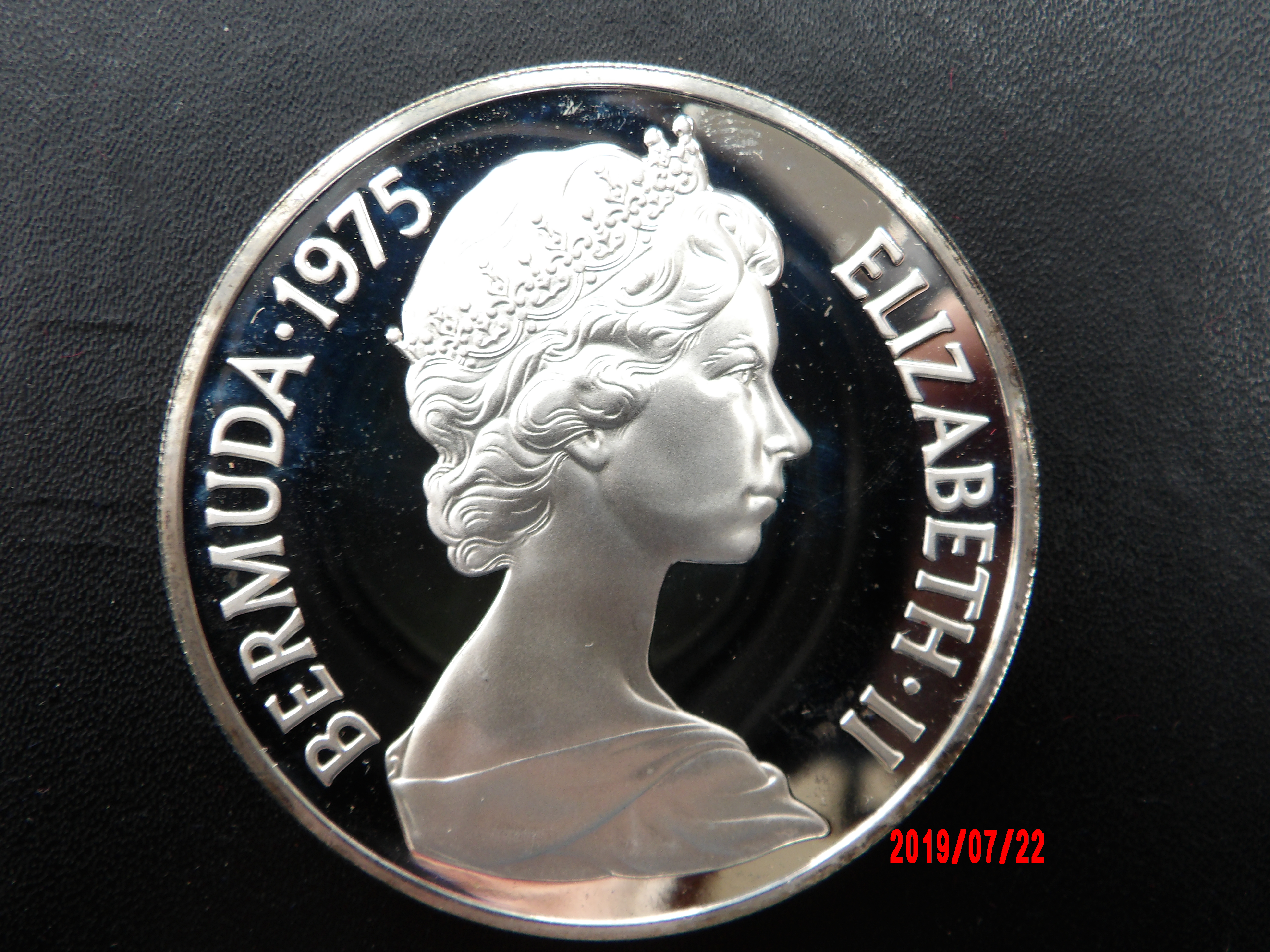 BERMUDA, 1975, $25, GEM CASED PROOF - Image 1