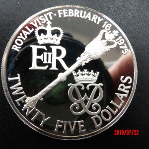 BERMUDA, 1975, $25, GEM CASED PROOF - Image 2