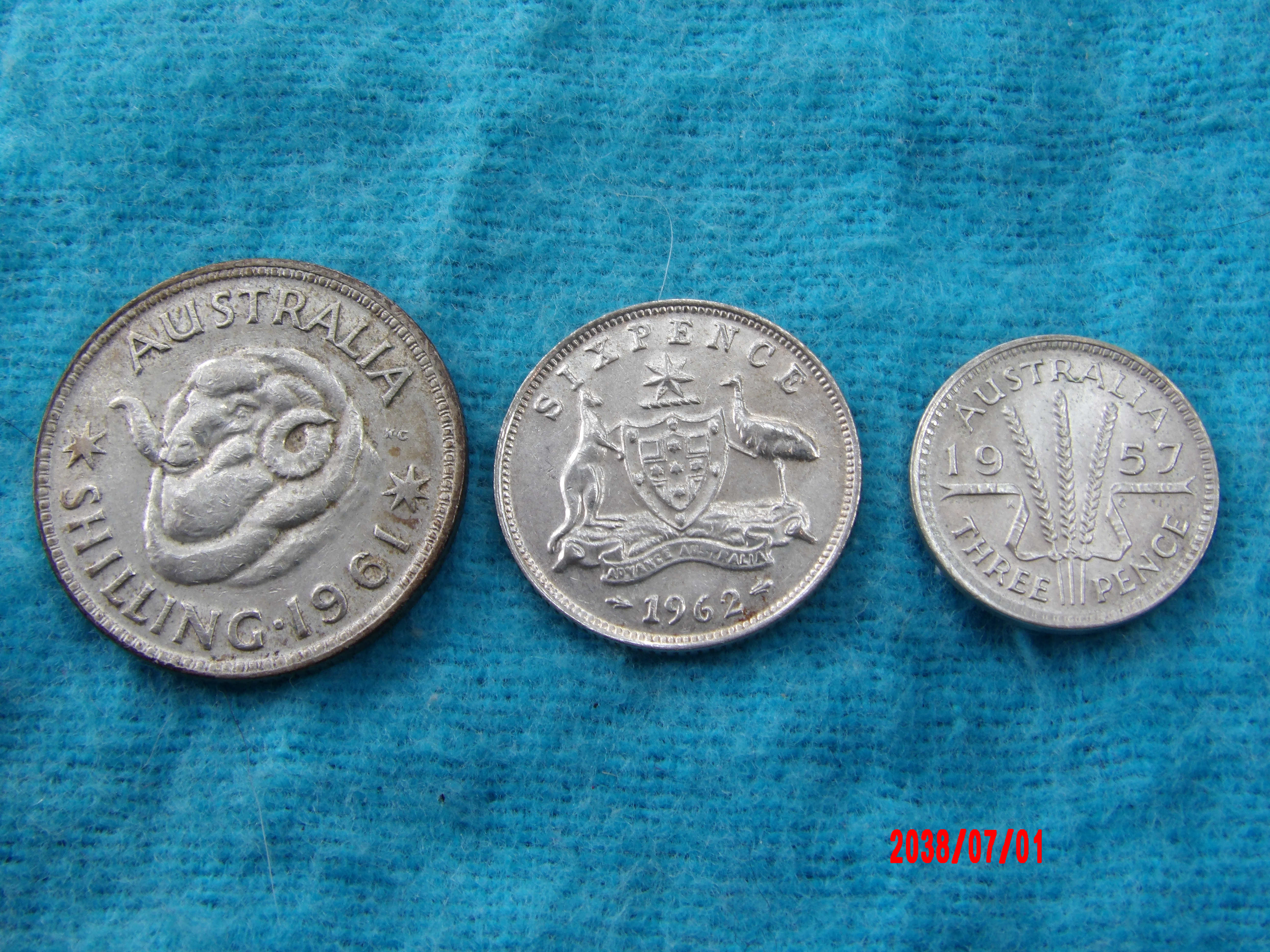 AUSTRALIA, THREE SILVER COINS * - Image 2