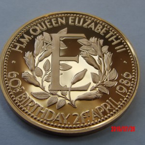 Elizabeth II, 1986, AU39, 60th Birthday in Gold - Image 4