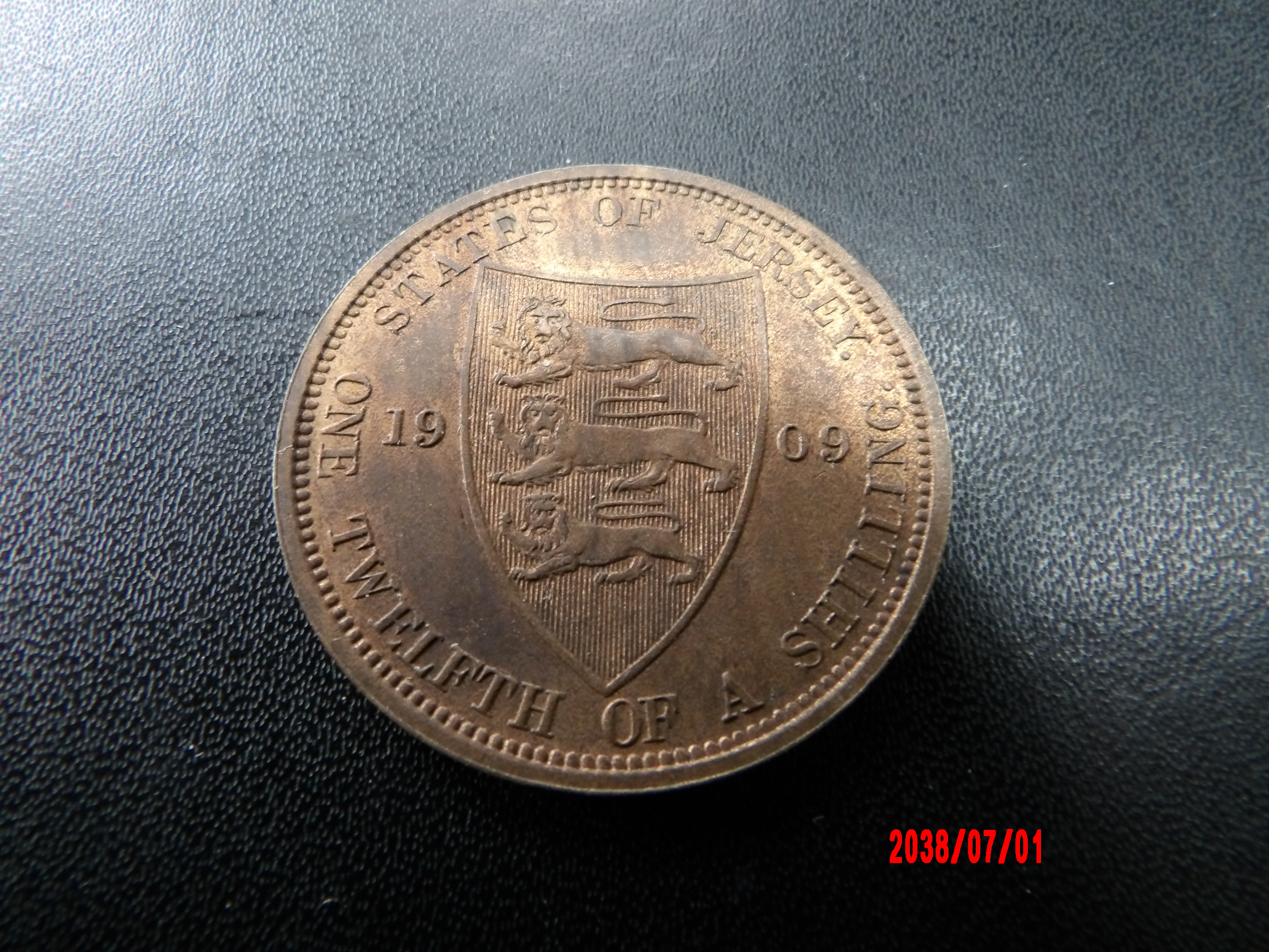 JERSEY, 1909, 1/12 Shilling - Image 2