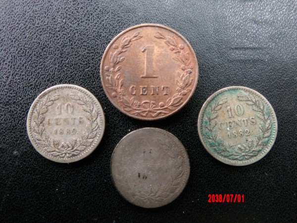 NETHERLANDS, Mixed Dates, 10C