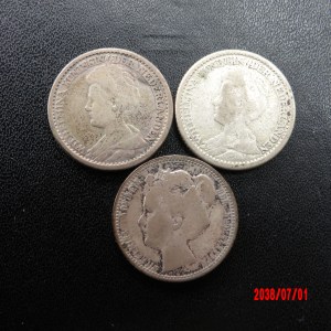 NETHERLANDS, 1904, 1911, 1918, 25 C