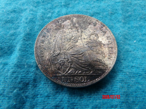 PERU, 1895Tf, Sol