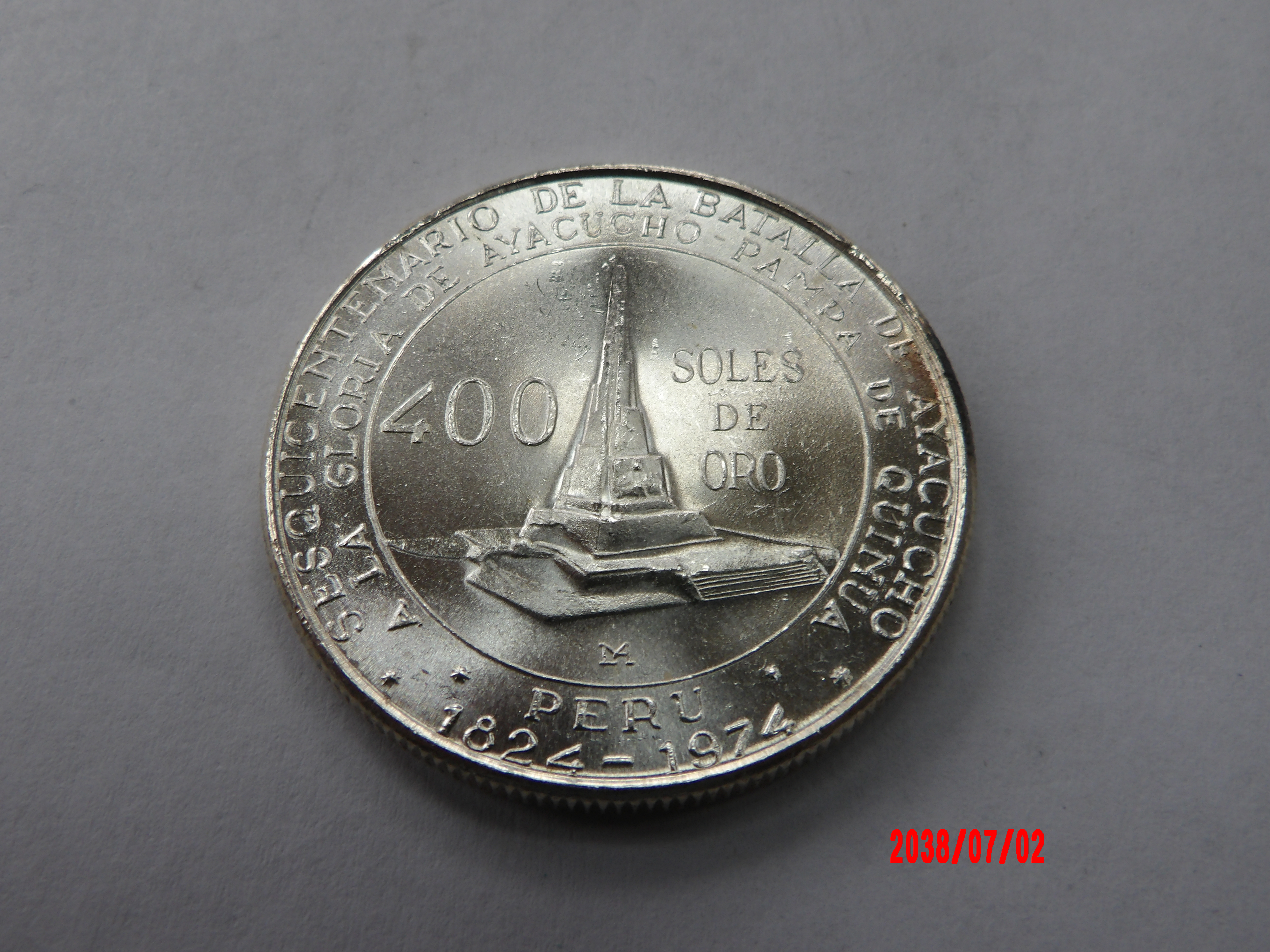 PERU, 1976, 400 Soles - Image 1