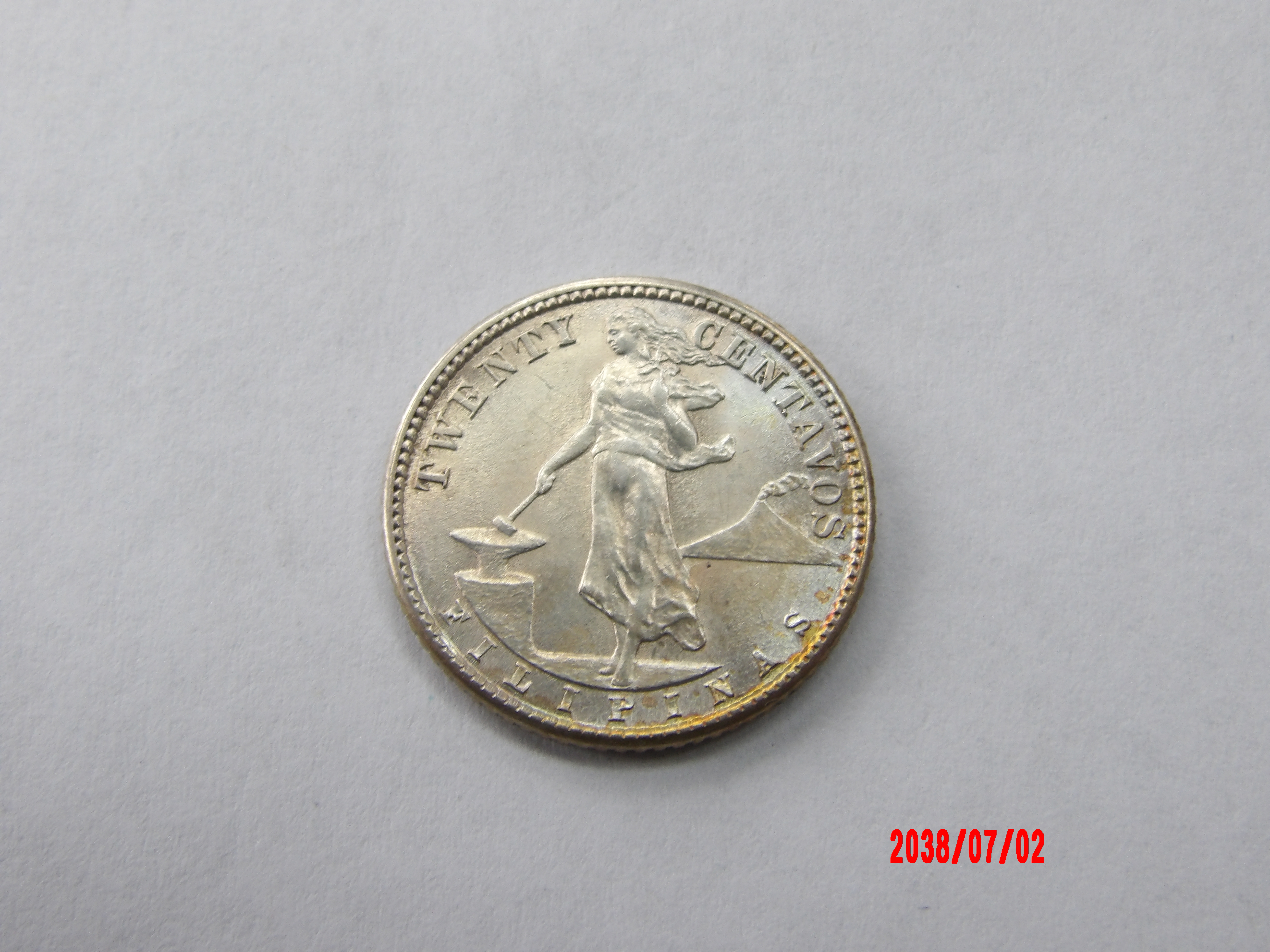 PHILIPPINES, 1944D/S, 20 Centavos - Image 1