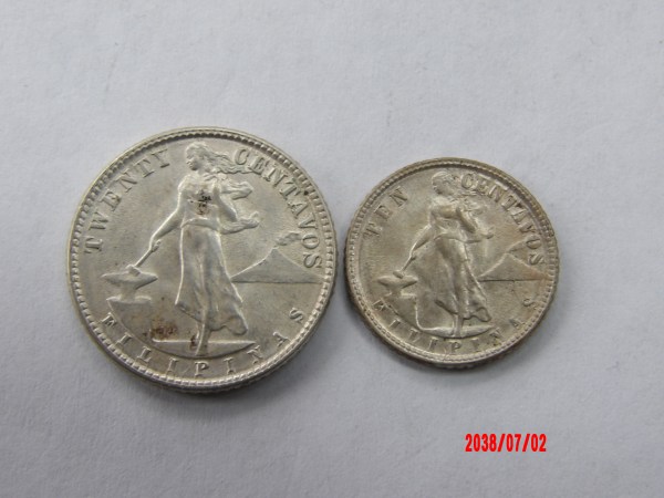 PHILIPPINES, 1944, 10 & 20 Centavos*