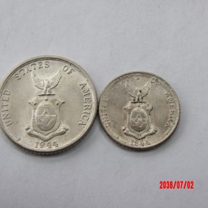 PHILIPPINES, 1944, 10 & 20 Centavos* - Image 2