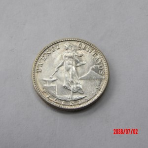PHILIPPINES, 1945D, 20 Centavos* - Image 1