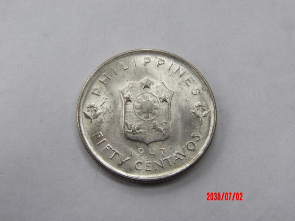 PHILIPPINES, 1947s, 50 Centavos