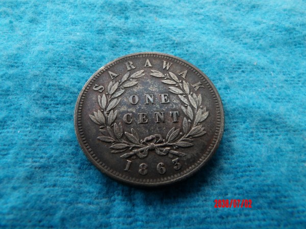 SARAWAK, 1863, 1 CENT