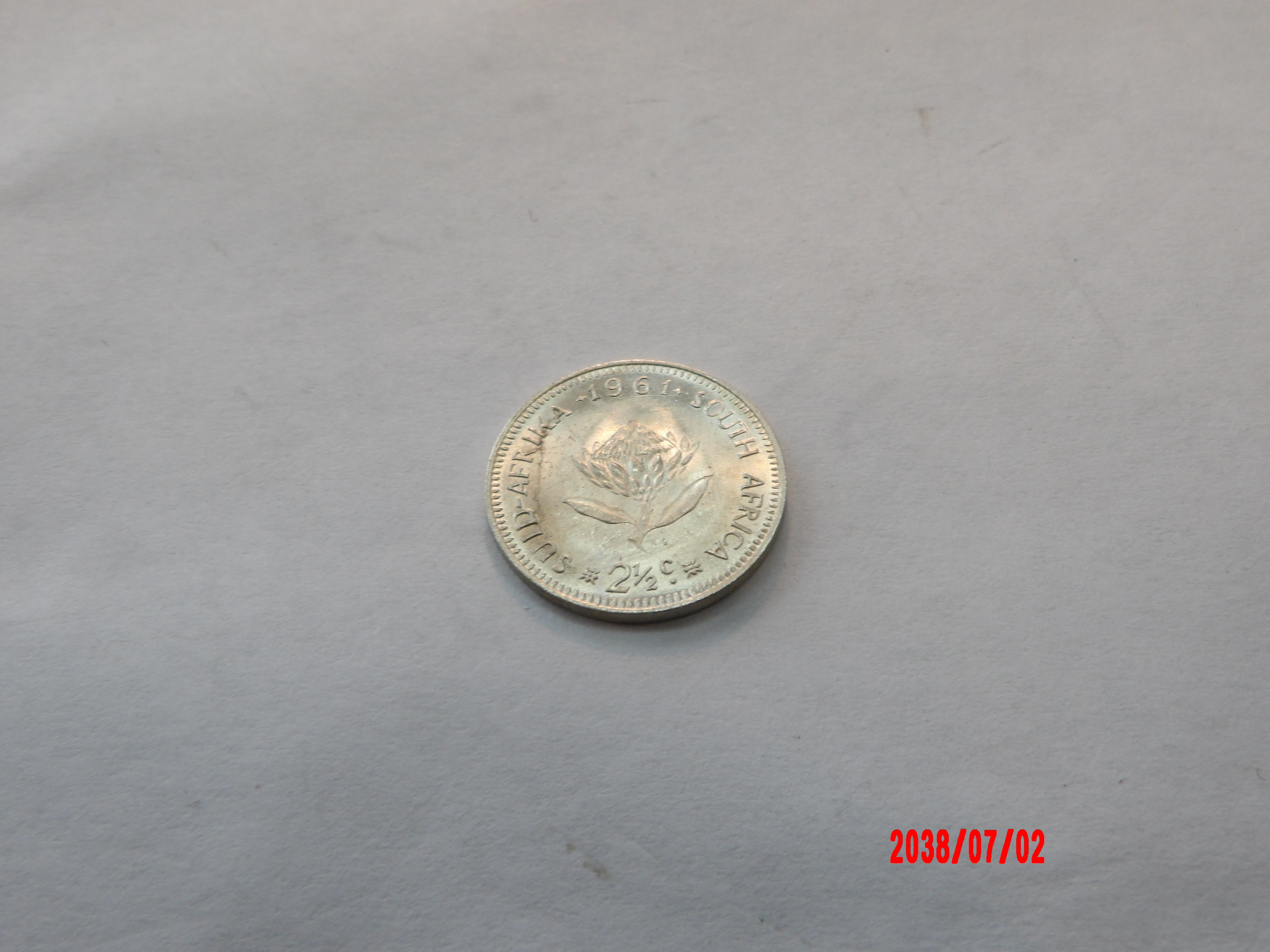 SOUTH AFRICA, 1961, 2 1/2 Cent - Image 2
