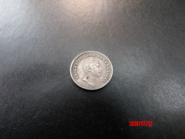 SWEDEN, 1848/5, 1/16TH Riks