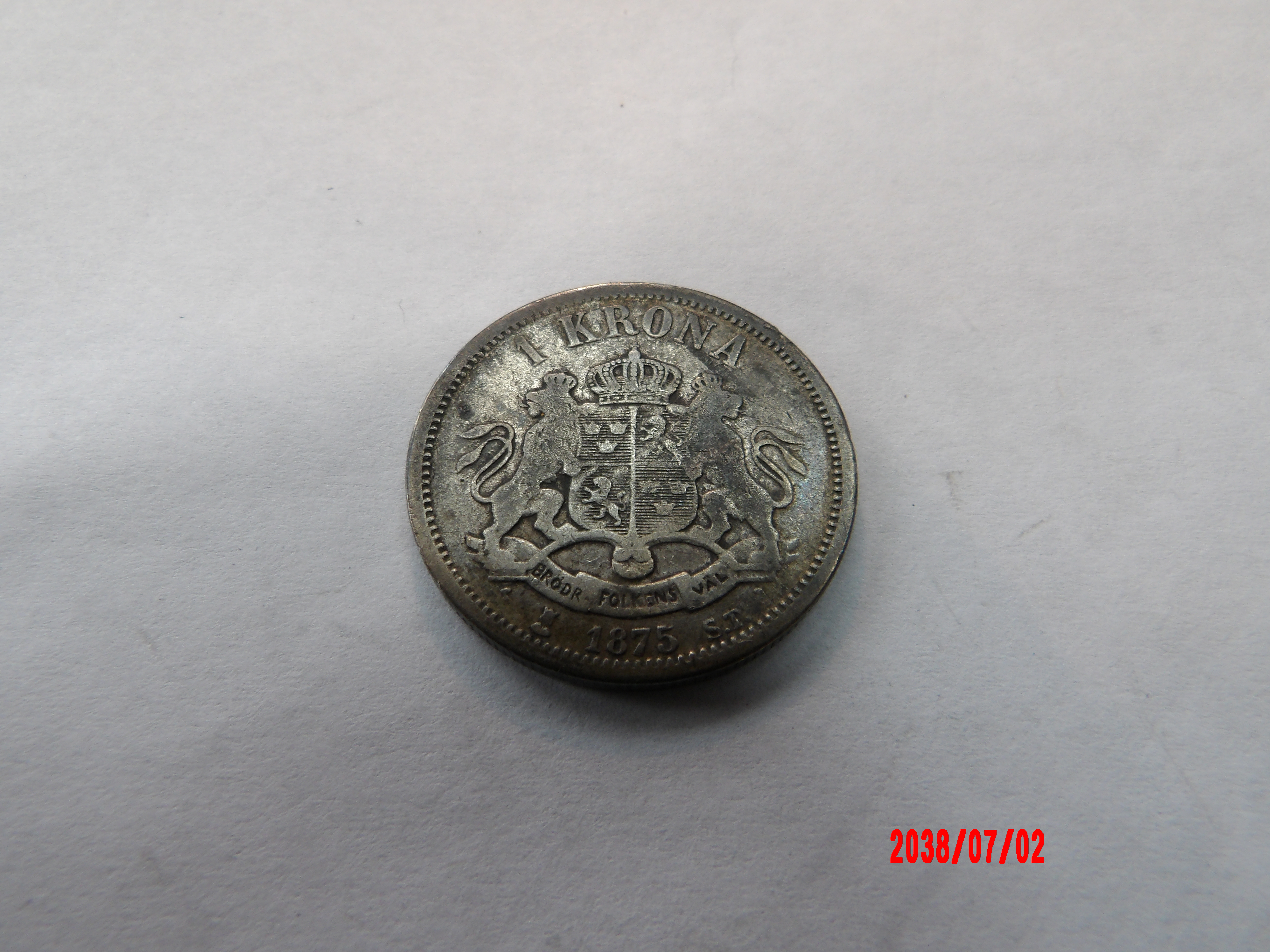 SWEDEN, 1875, Krone - Image 2