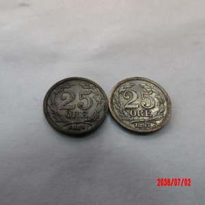 SWEDEN, 1881,97, 25 Ore - Image 1