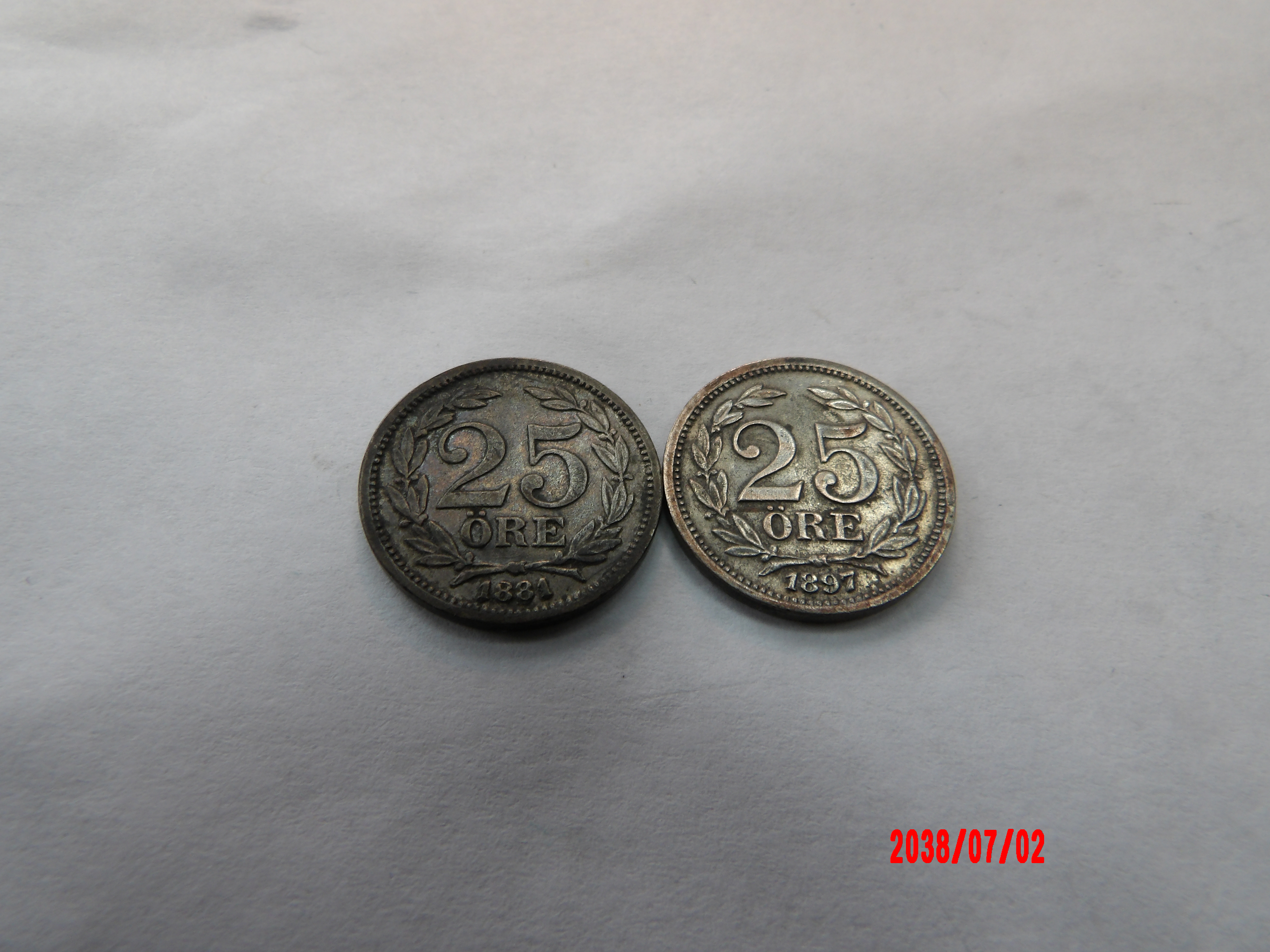 SWEDEN, 1881,97, 25 Ore - Image 1