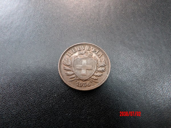 SWITZERLAND, 1936, 2 Rappen