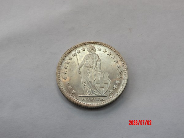 SWITZERLAND, 1964, 2 Francs