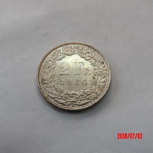 SWITZERLAND, 1964, 2 Francs - Image 2