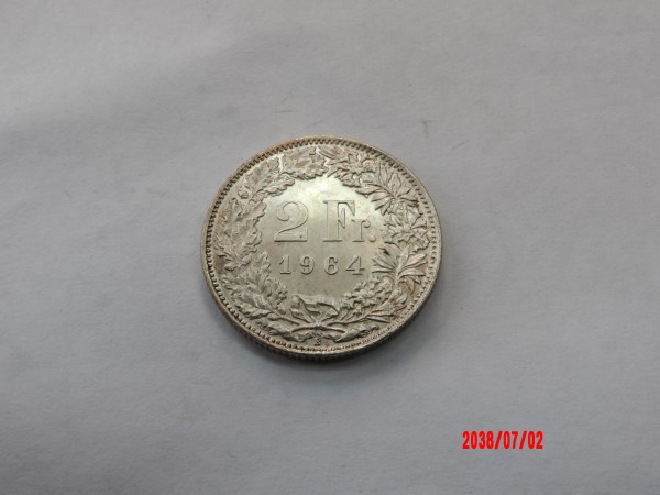 SWITZERLAND, 1964, 2 Francs