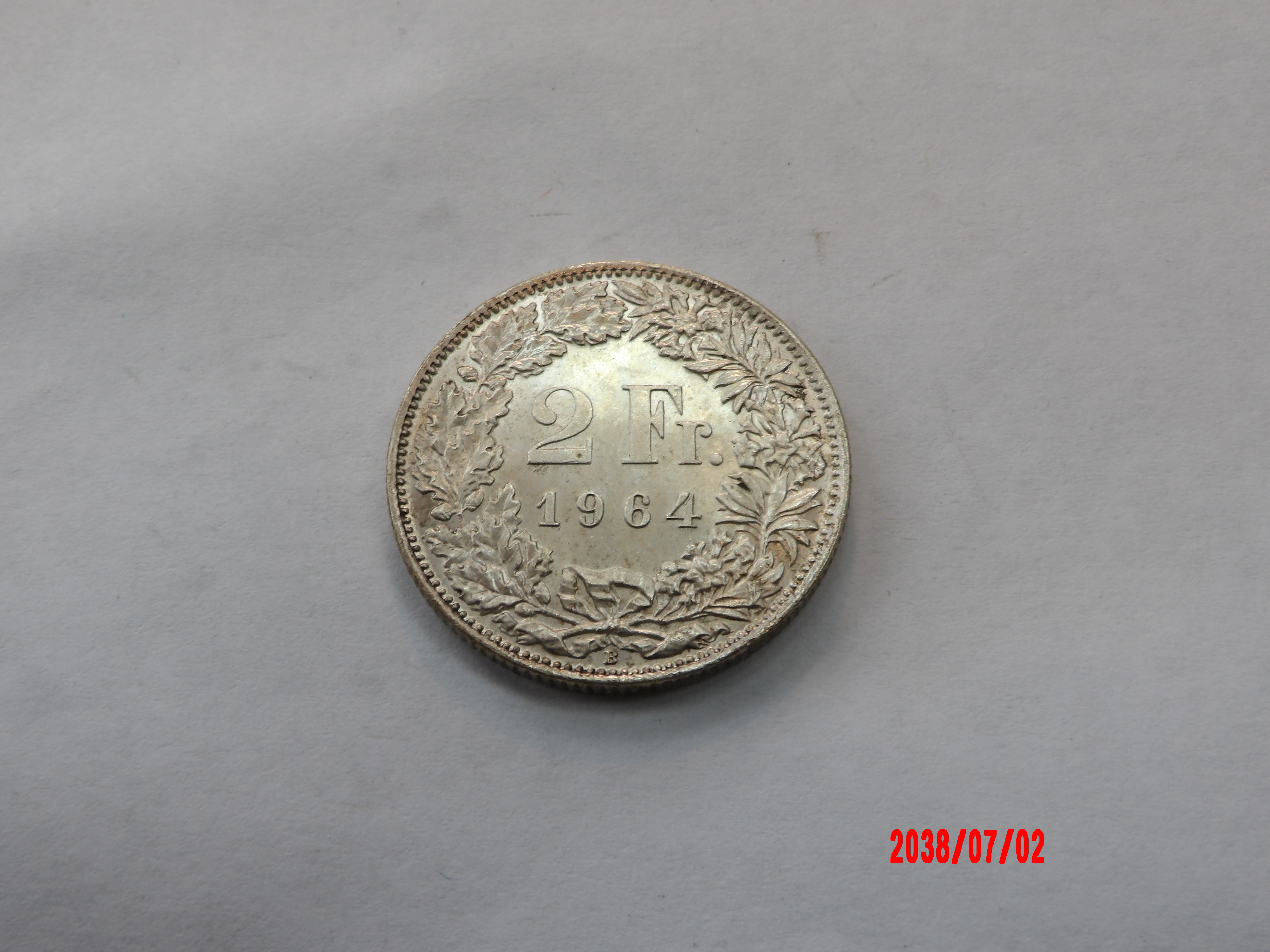 SWITZERLAND, 1964, 2 Francs - Image 2