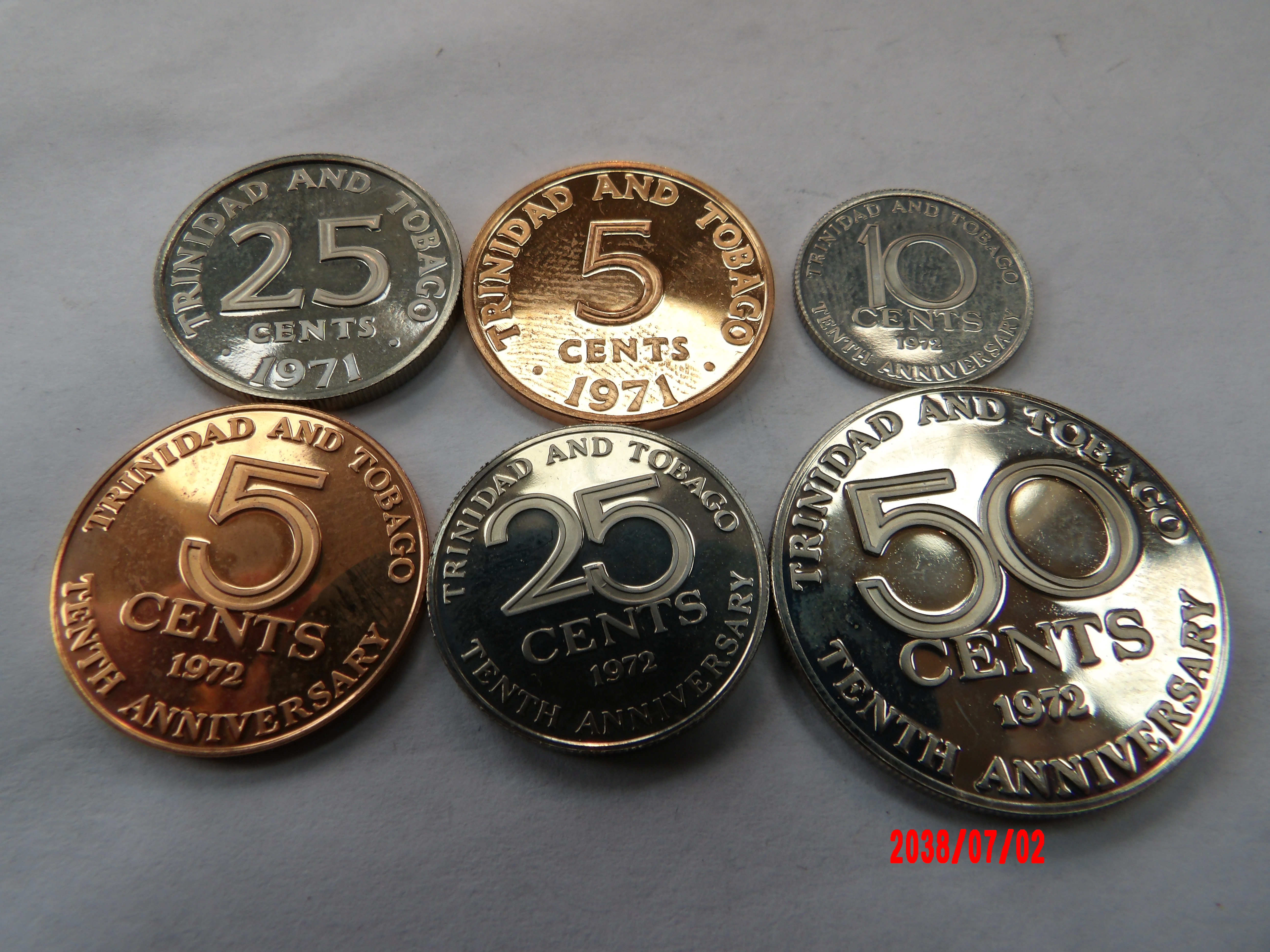 TRINIDAD & TOBAGO, 1971,72 Mixed Proofs - Image 2