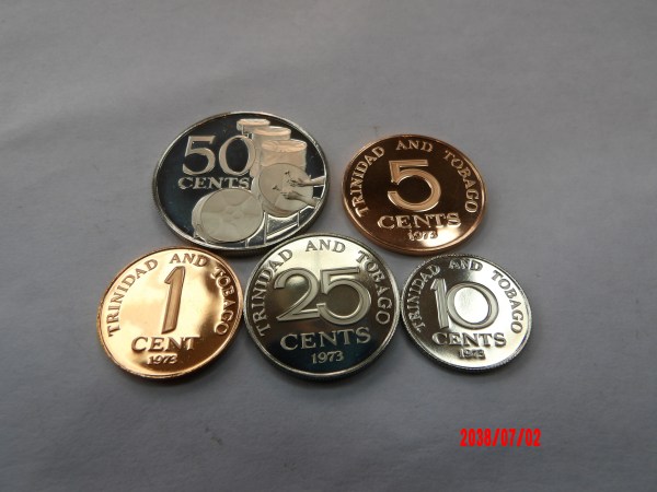TRINIDAD & TOBAGO, 1973, Proof Minors