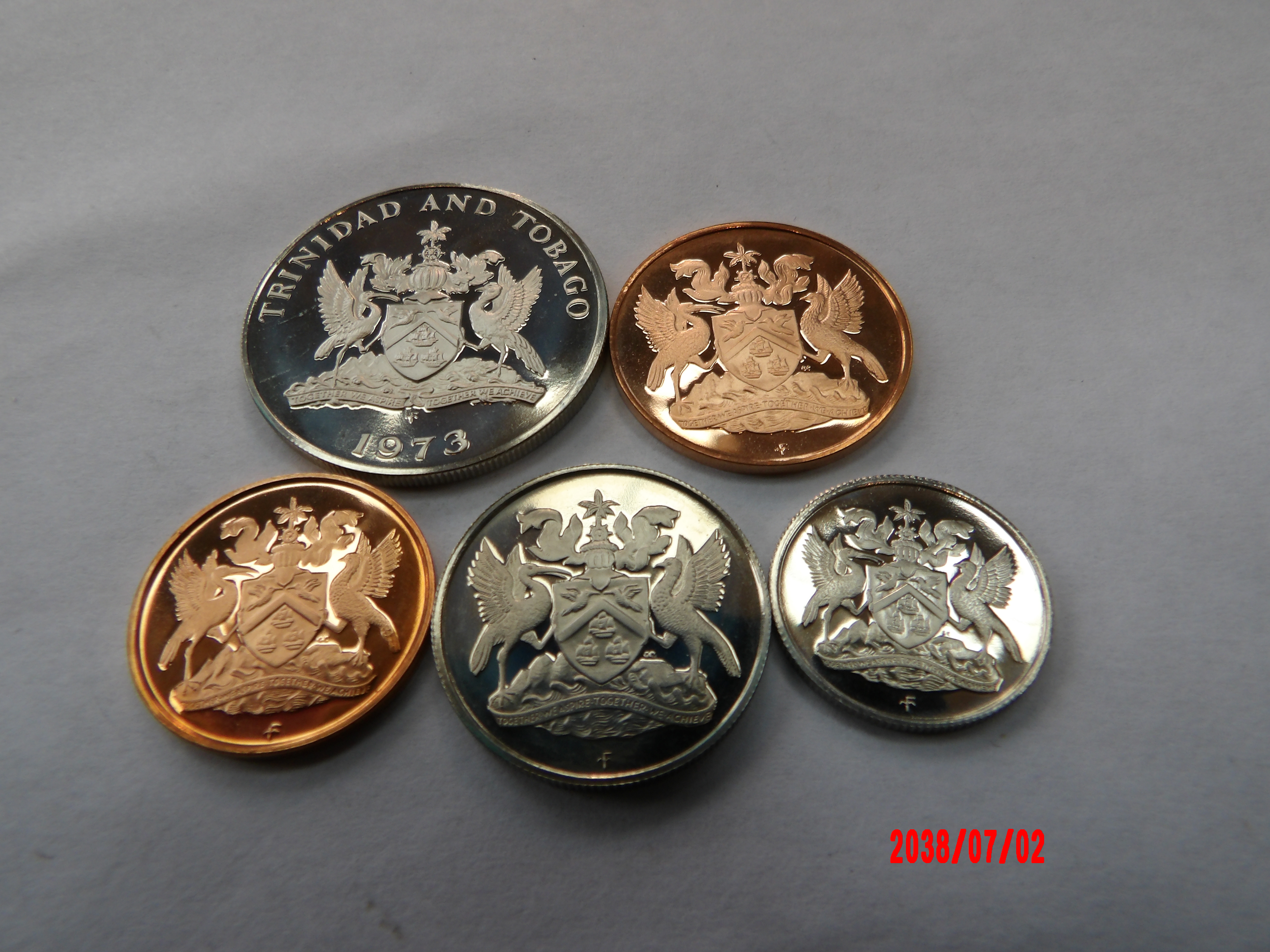 TRINIDAD & TOBAGO, 1973, Proof Minors - Image 2