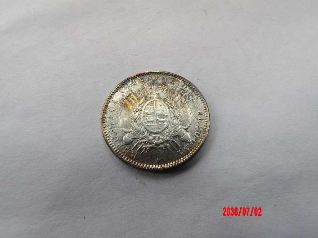 URUGUAY, 1893, 20 Centavos