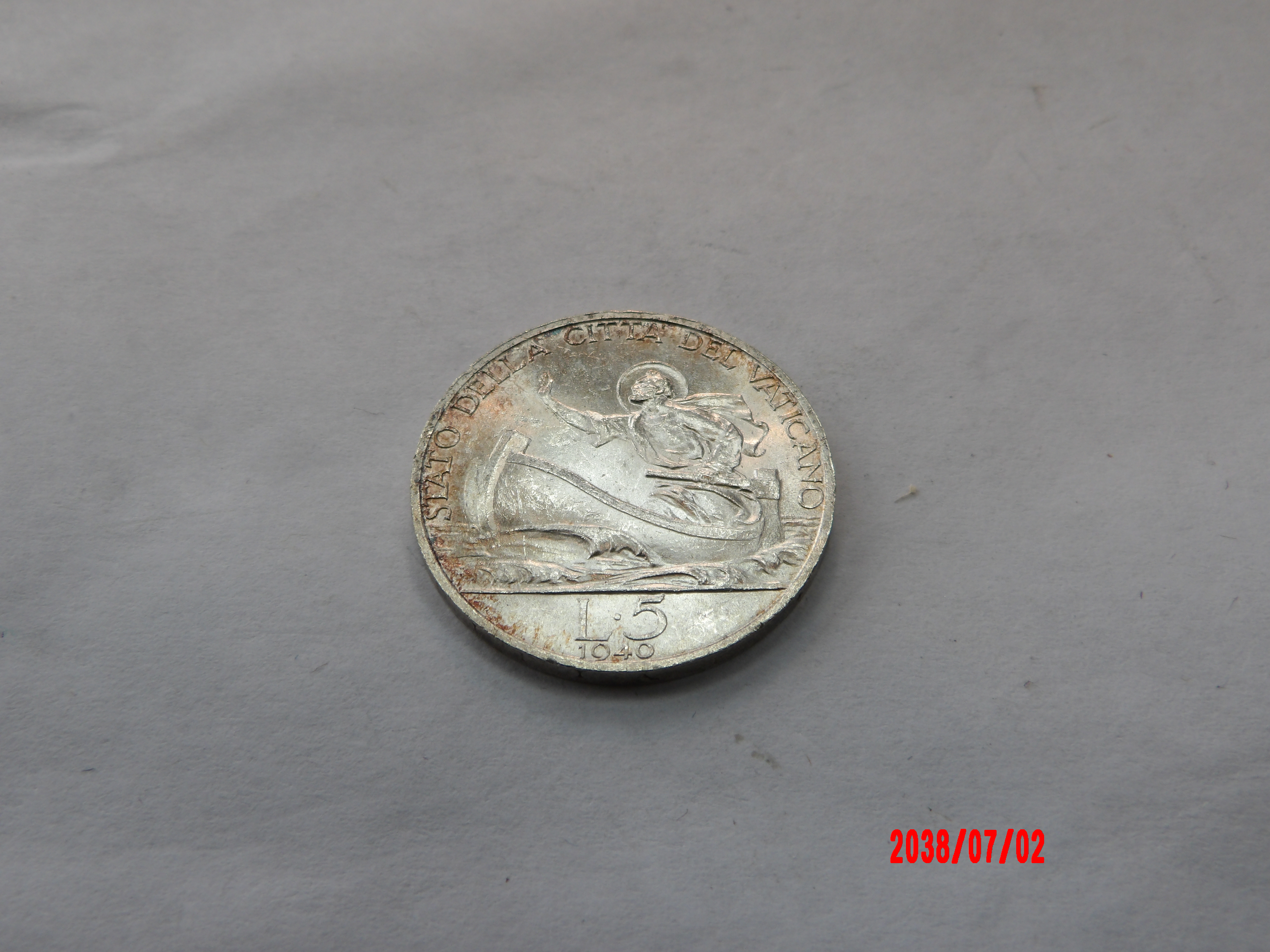 VATICAN CITY, 1940, 5 Lira - Image 2