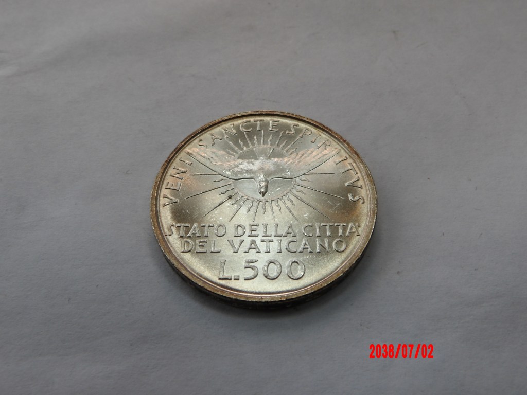 VATICAN CITY, 1958, 500 Lire