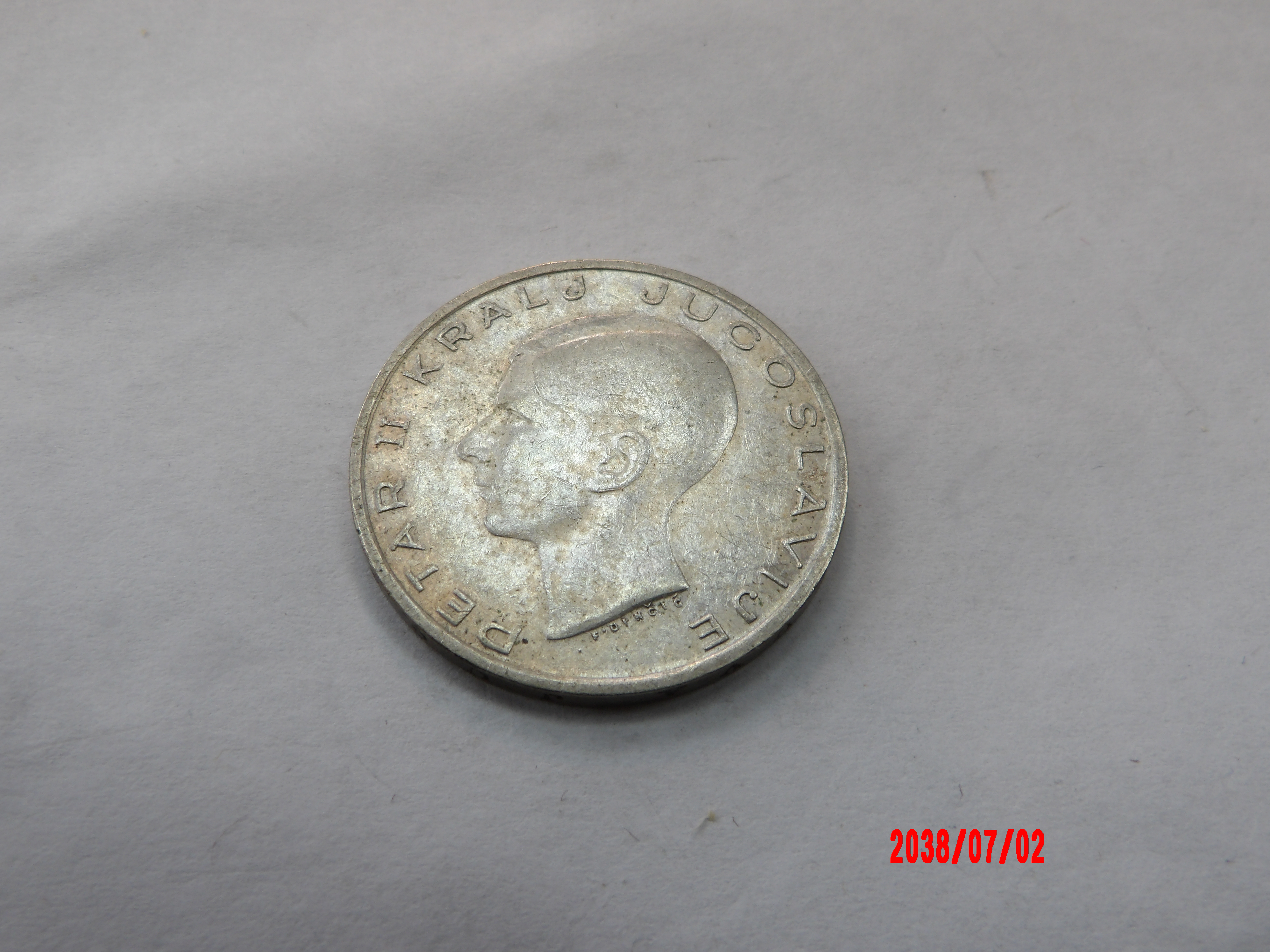 YUGOSLAVIA, 1938, 20 Dinara* - Image 1