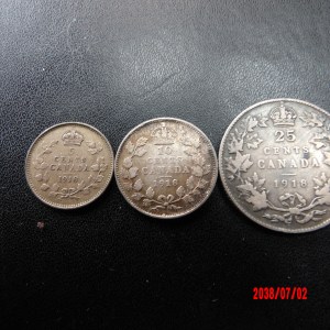 CANADA, 1918, 5C, 10C, 25C - Image 2