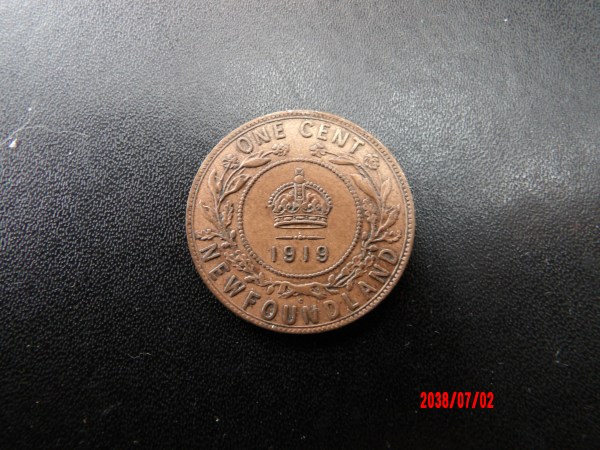 CANADA, Newfoundland, 1919C, Cent