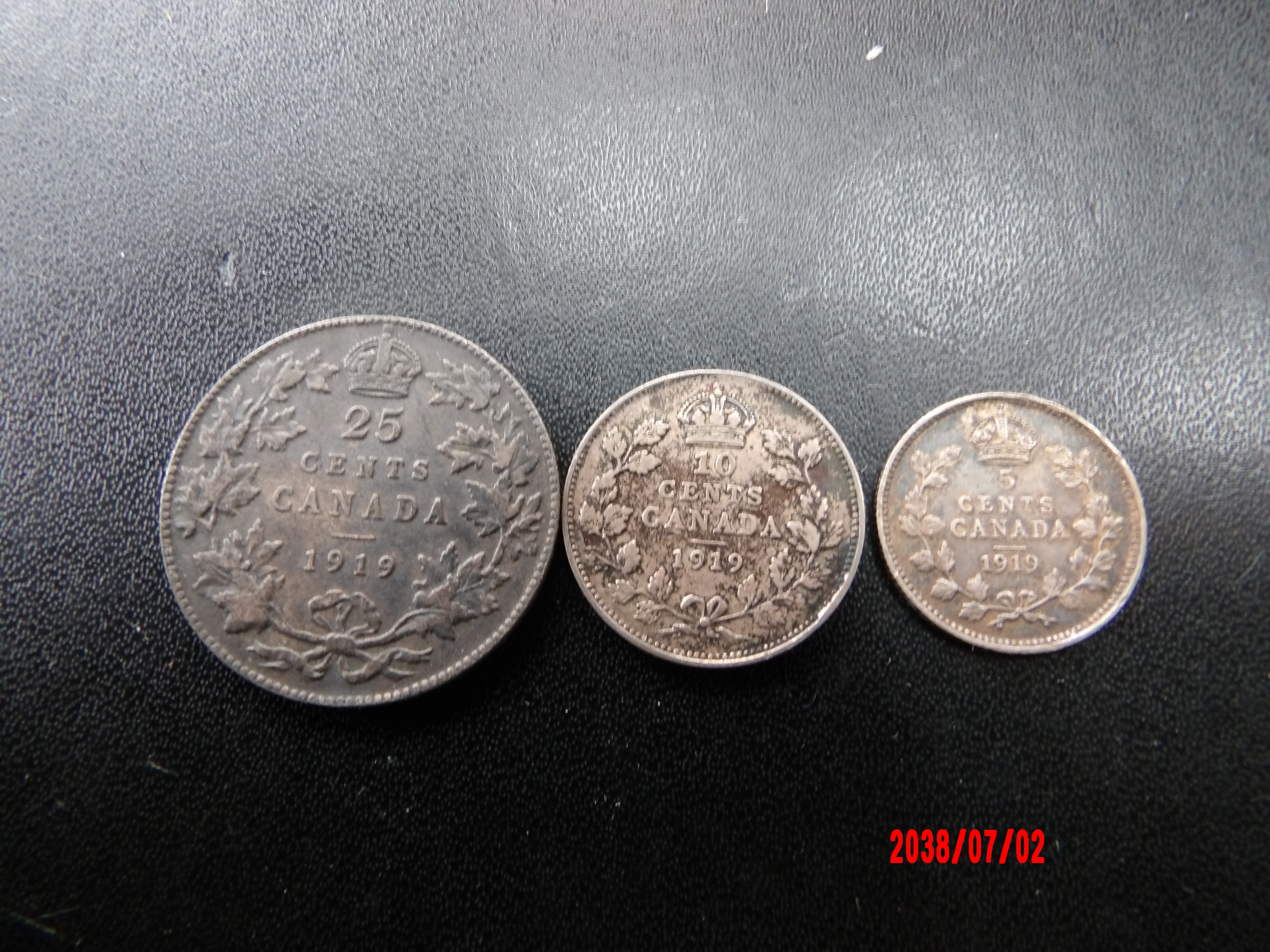 CANADA, 1919, 5,10,25 Cents - Image 2