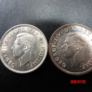 CANADA, 1938,39, 25 Cents* - Image 1