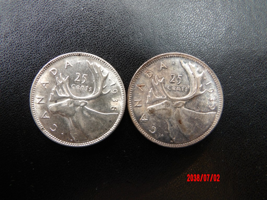 CANADA, 1938,39, 25 Cents*