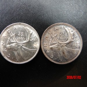 CANADA, 1938,39, 25 Cents* - Image 2