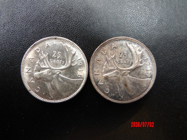 CANADA, 1938,39, 25 Cents*