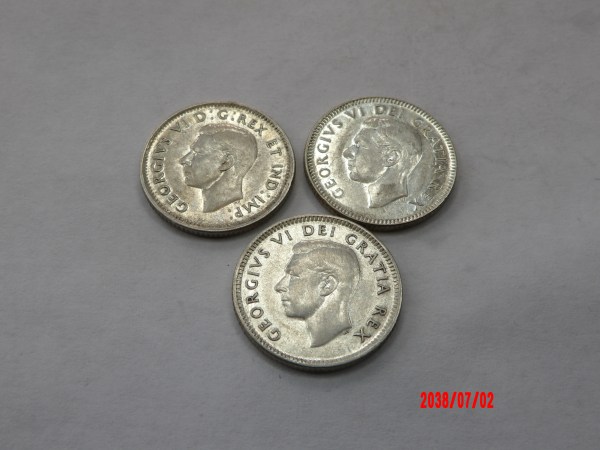 CANADA, Mixed Date, 10 Cent*