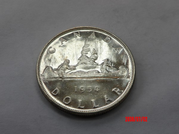 CANADA, 1954, Dollar*