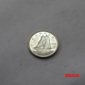 CANADA, 1955, 10 Cents - Image 2