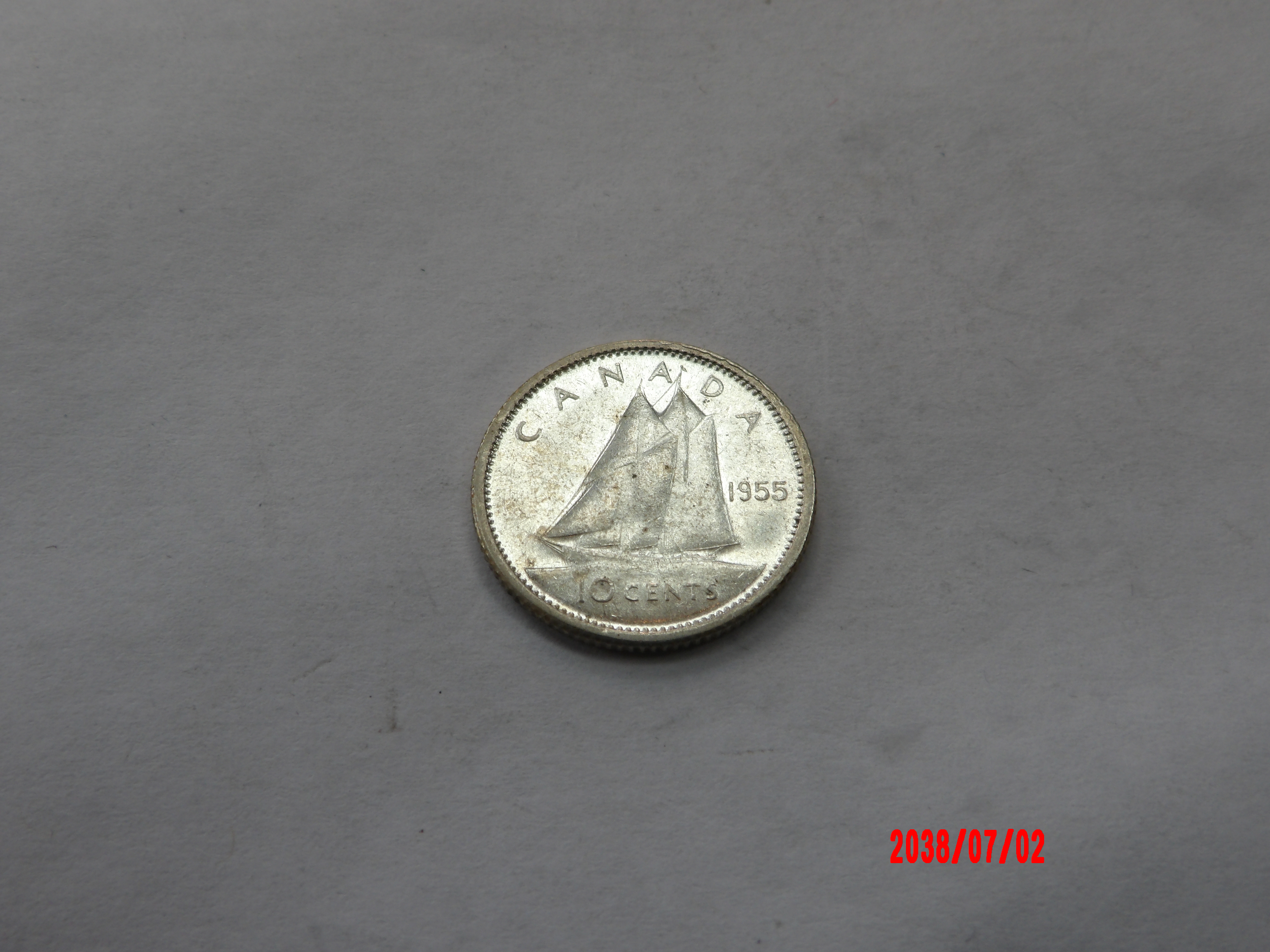 CANADA, 1955, 10 Cents - Image 2